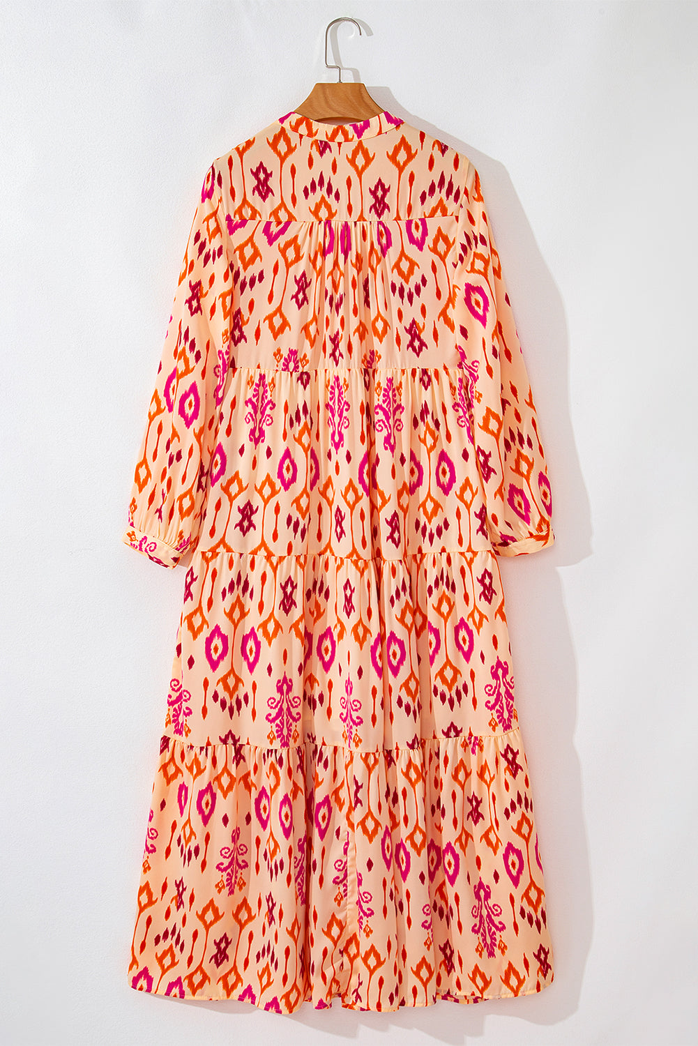 Western Abstract Geometric Printed Maxi Dress - KaleaBoutique.com