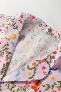 KaleaBoutique Stylish Christmas Holiday Print Nutcracker Long Sleeve Shorts 2pcs Pajama Set - KaleaBoutique.com