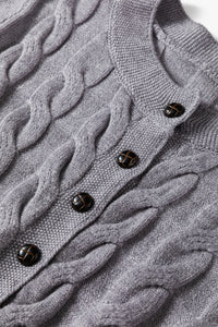 KaleaBoutique Comfortable High Cable Knit Cardigan Sweater - KaleaBoutique.com