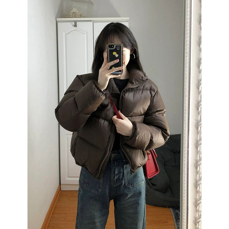 Women’s Short Loose-Fit Puffer Jacket - KaleaBoutique.com