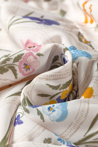 KaleaBoutique Stylish Floral Print Striped Detail Knot Straps Maxi Dress - KaleaBoutique.com