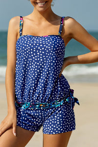 KaleaBoutique Stylish Comfortable Dotted Print Tankini Swimwear - KaleaBoutique.com