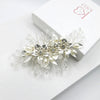 Embossed Metal Flower Hairclip, Gold Leaf Bridal Alligator Floral Wedding Hair Clip, Gold or Silver - KaleaBoutique.com