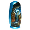 Traditional Watercolor Style Nativity Nesting Doll, 5 Piece Hand Crafted Nested Doll - KaleaBoutique.com