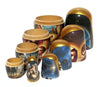 Traditional Realism Style Nativity Nesting Doll, 5 Piece Hand Crafted Nested Doll - KaleaBoutique.com