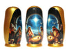 Traditional Realism Style Nativity Nesting Doll, 5 Piece Hand Crafted Nested Doll - KaleaBoutique.com