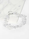 Floating Multi Strand White Pearl Choker Necklace, Wedding Multi Layer White Floating Pearl Necklace - KaleaBoutique.com