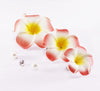 Plumeria Flower 3 PC Hair Clip Set, Various Sized Hawaiian Flower Fascinator, Bridal Getaway Floral Hairclips - KaleaBoutique.com