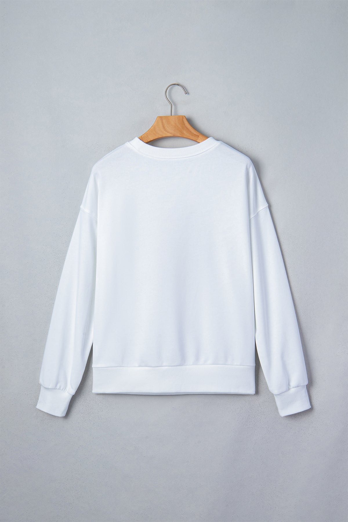 KaleaBoutique Stylish Embroidered Slogan Game Day Rugby Pattern Crewneck Sweatshirt - KaleaBoutique.com