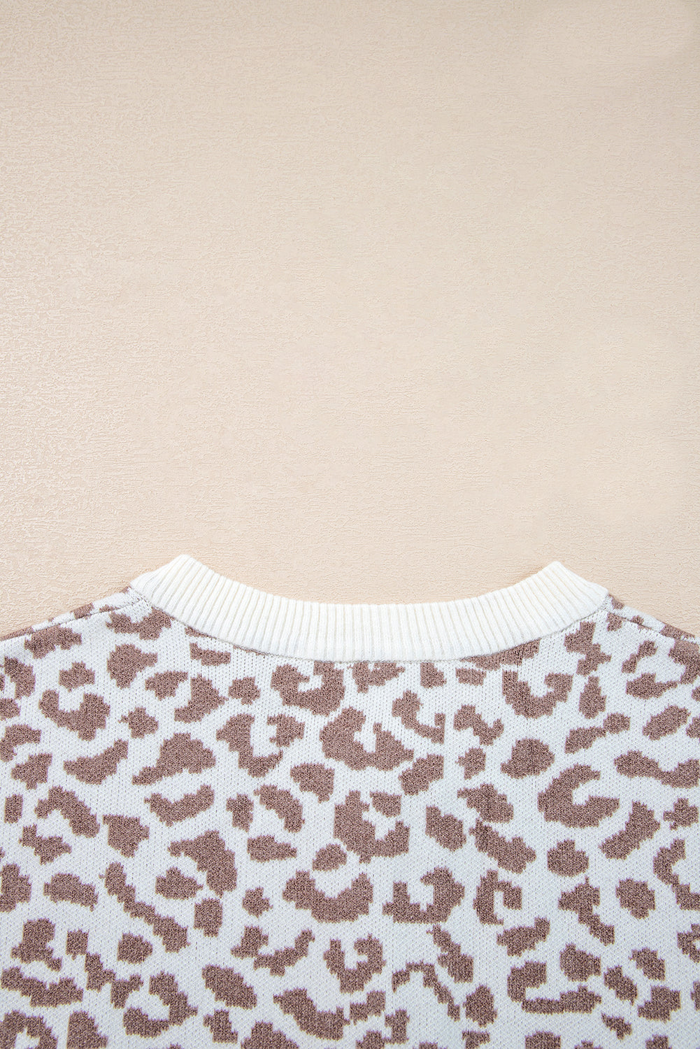 KaleaBoutique Stylish Leopard Drop Shoulder Chunky Knitted Cardigan Sweater - KaleaBoutique.com