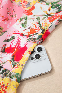 KaleaBoutique Stylish Color Block Floral Print Contrast Trim V Neck Ruffle Hem Mini Dress - KaleaBoutique.com