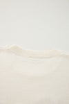 KaleaBoutique Boo Knitted Pattern Ribbed Edge Drop Shoulder Sweater - KaleaBoutique.com