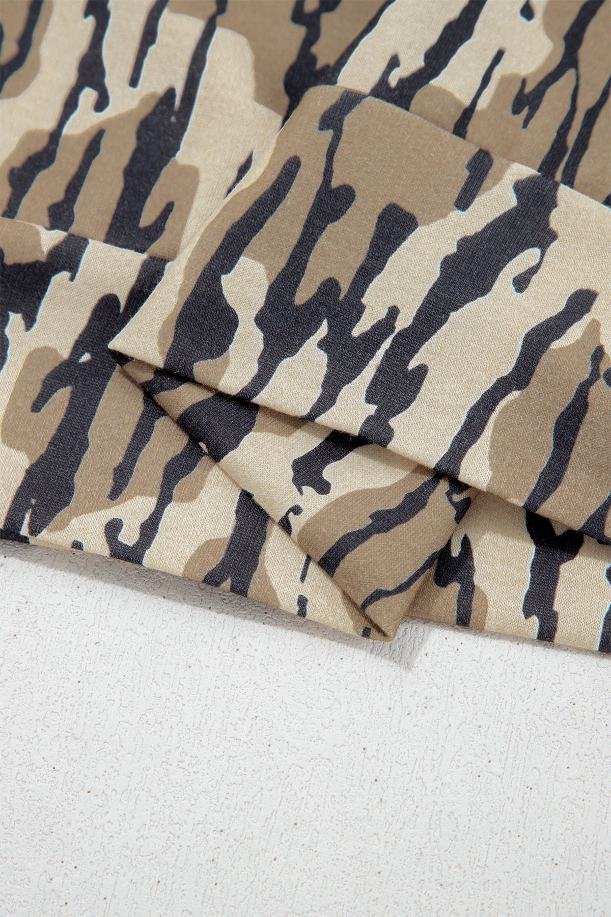 KaleaBoutique Comfortable Camouflage Zipper Collar Front Pocket Pullover Sweatshirt - KaleaBoutique.com