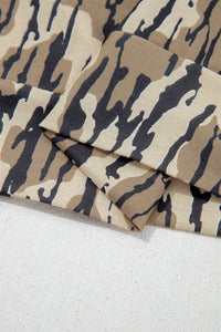 KaleaBoutique Comfortable Camouflage Zipper Collar Front Pocket Pullover Sweatshirt - KaleaBoutique.com