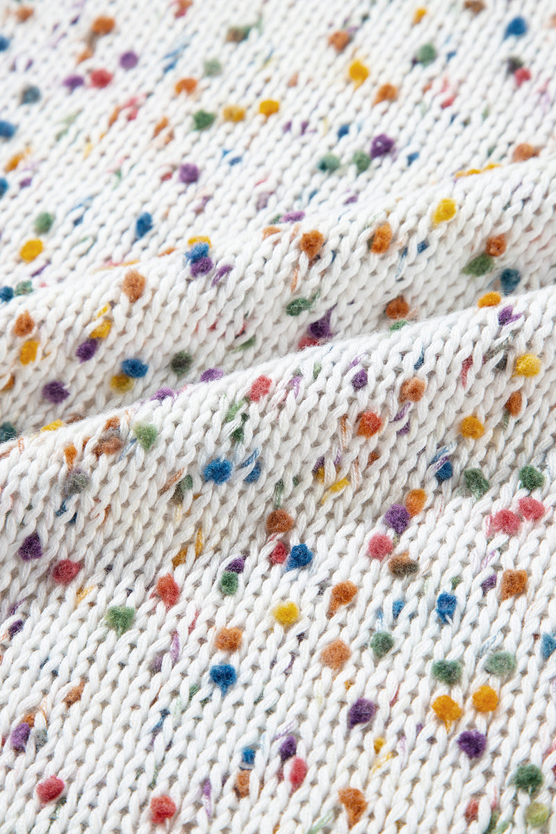 Confetti Rib Knit Long Sleeve Cardigan - KaleaBoutique.com