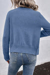 KaleaBoutique Textured Knit Pearl Beaded Button Up Cardigan - KaleaBoutique.com