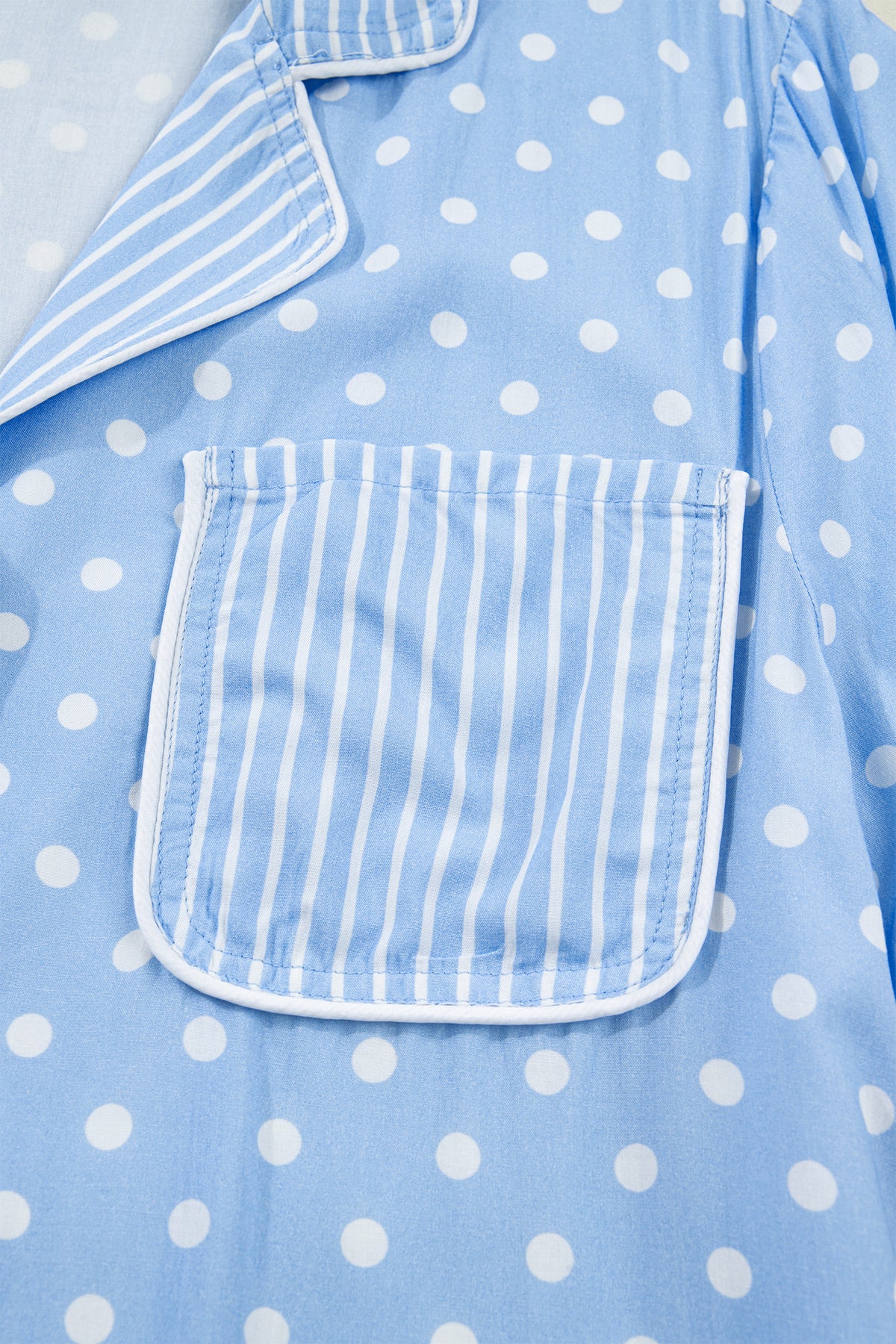 KaleaBoutique Stylish Dotted Print Soft Short Pajama Set - KaleaBoutique.com