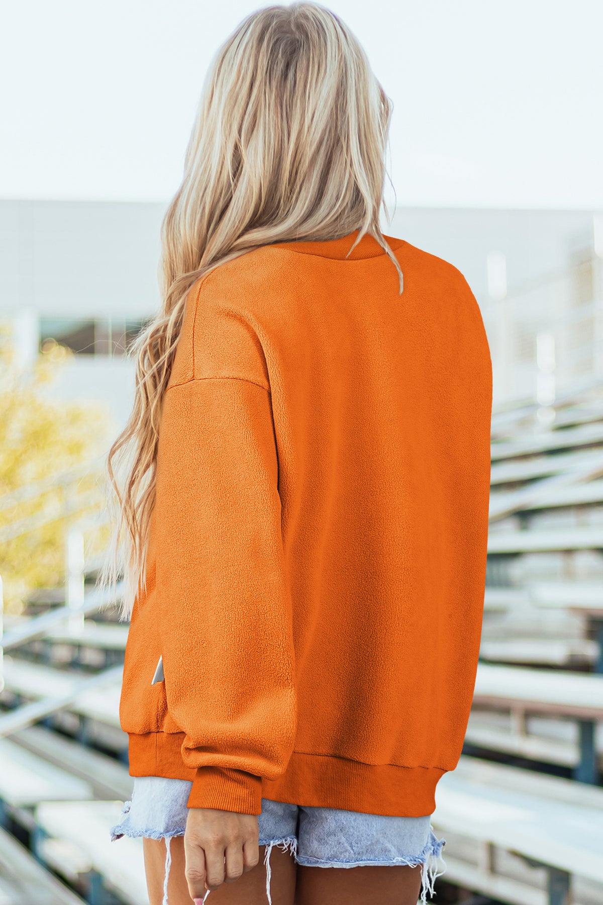 KaleaBoutique Comfortable Oversize Drop Shoulder Reversible Mock Neck Sweatshirt - KaleaBoutique.com