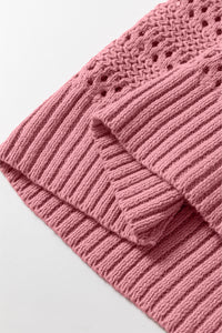 KaleaBoutique Pointelle Knit Raglan Sleeve Hooded Sweater - KaleaBoutique.com