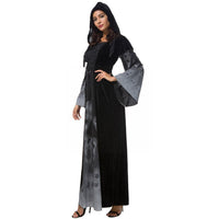 Halloween New Skull Print Witch Long Vampire Costume, Queen Dress Costume - KaleaBoutique.com