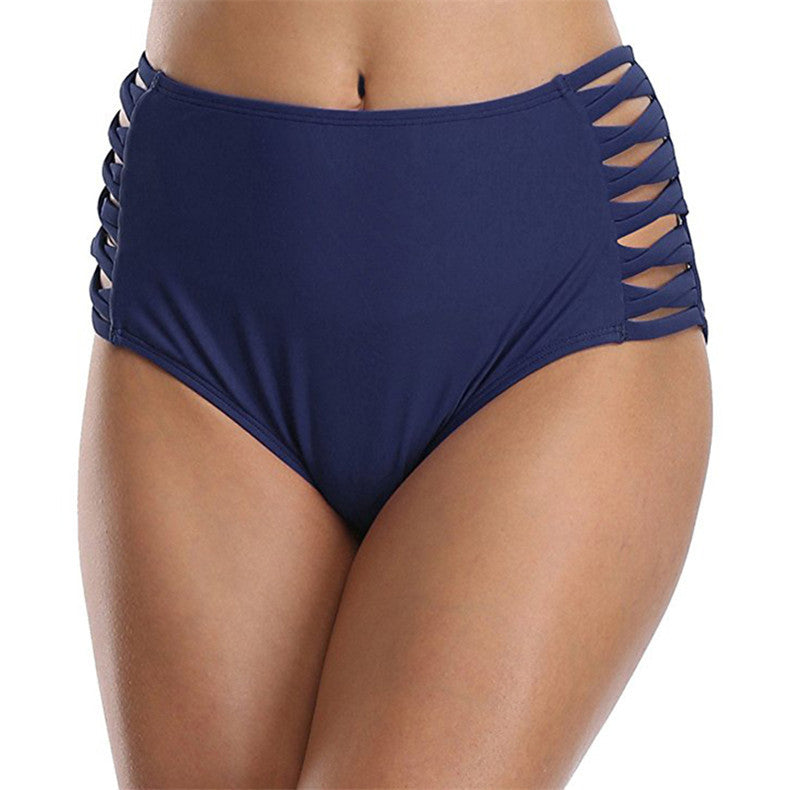 Women's High-Waist Strappy-Side Swim Briefs - KaleaBoutique.com