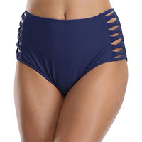 Women's High-Waist Strappy-Side Swim Briefs - KaleaBoutique.com