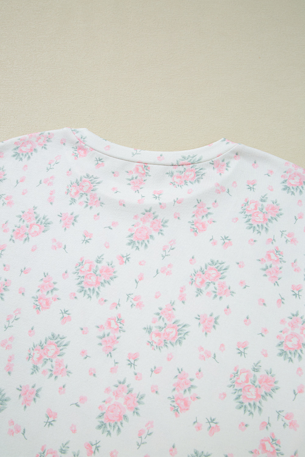 KaleaBoutique Stylish Floral Lettuce Trim Tee and Shorts Ribbed Lounge Set - KaleaBoutique.com