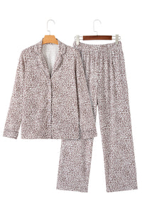KaleaBoutique Comfortable Leopard Print Long Sleeve and Pants Pajamas Set - KaleaBoutique.com