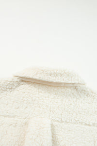 KaleaBoutique Stylish Contrast Flap Pocket Single Breasted Teddy Coat - KaleaBoutique.com