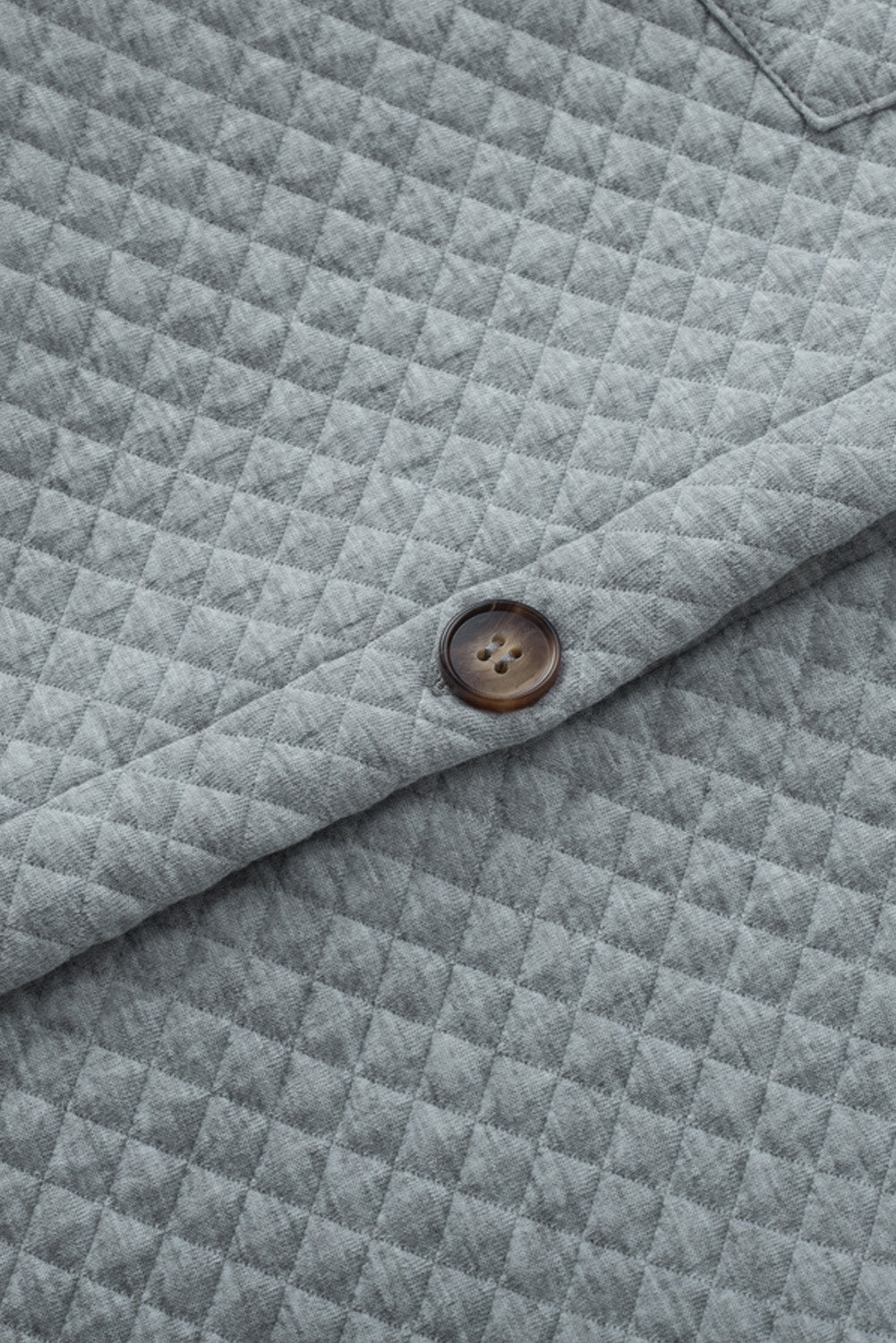Retro Quilted Flap Pocket Button Shacket - KaleaBoutique.com