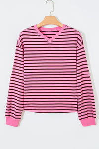 KaleaBoutique Comfortable V Neck Drop Shoulder Long Sleeve Top - KaleaBoutique.com