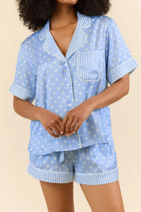 KaleaBoutique Stylish Dotted Print Soft Short Pajama Set - KaleaBoutique.com