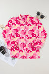 KaleaBoutique Blooming Floral Print Puff Sleeve Buttoned Shirt - KaleaBoutique.com
