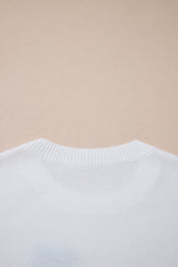 Drop Shoulder Round Neck Long Sleeve Pullover Sweater - KaleaBoutique.com