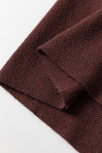 KaleaBoutique Stylish Slim Fit Mock Neck Side Slit Sweater Dress - KaleaBoutique.com