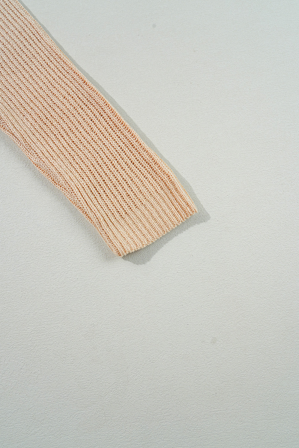 Cable Knit Drop Shoulder Side Slits Loose Sweater - KaleaBoutique.com