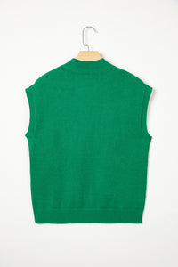 KaleaBoutique Comfortable Corded Horseshoes Ribbed Trim Mock Neck Short Sleeve Sweater - KaleaBoutique.com