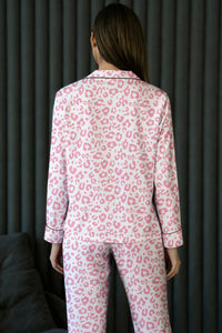 KaleaBoutique Stylish Leopard Print 2cps Long Pajama Set - KaleaBoutique.com