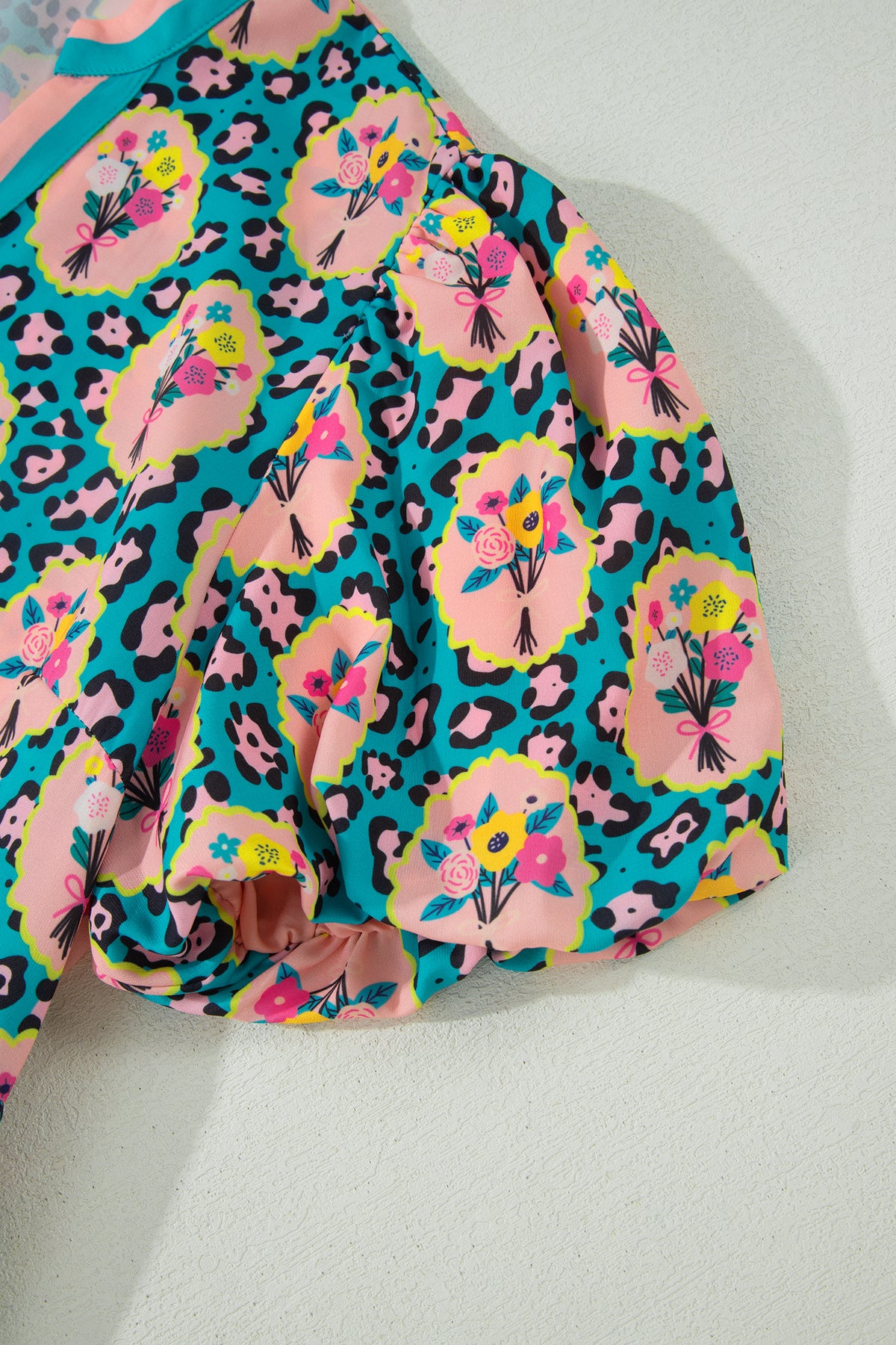 KaleaBoutique Classic Stylish Leopard Floral Short Dress - KaleaBoutique.com