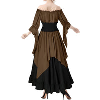 Retro Cosplay Halloween Pleated Corset Dress - KaleaBoutique.com