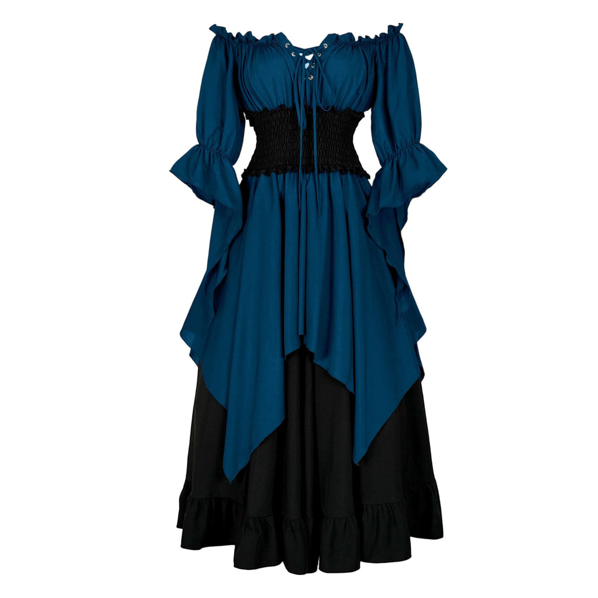 Retro Cosplay Halloween Pleated Corset Dress - KaleaBoutique.com