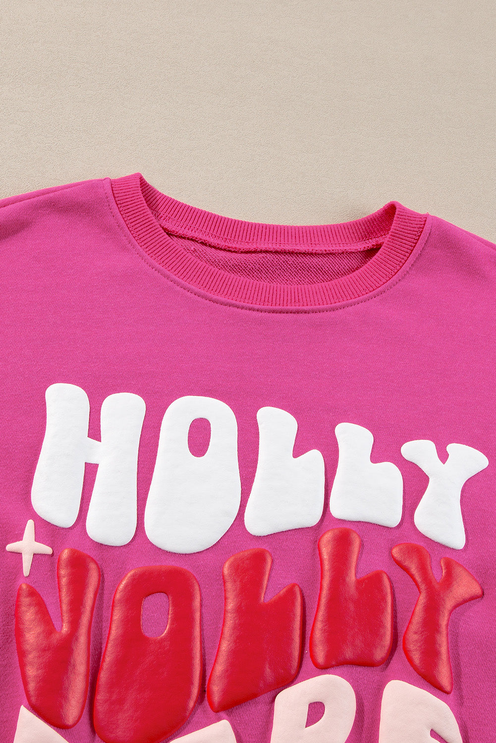 KaleaBoutique Christmas Holly Jolly Babe Graphic Oversized Sweatshirt - KaleaBoutique.com