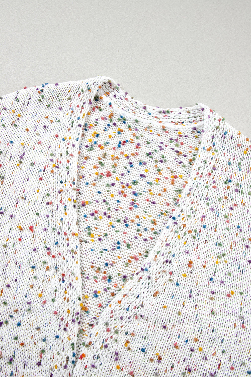 Confetti Rib Knit Long Sleeve Cardigan - KaleaBoutique.com
