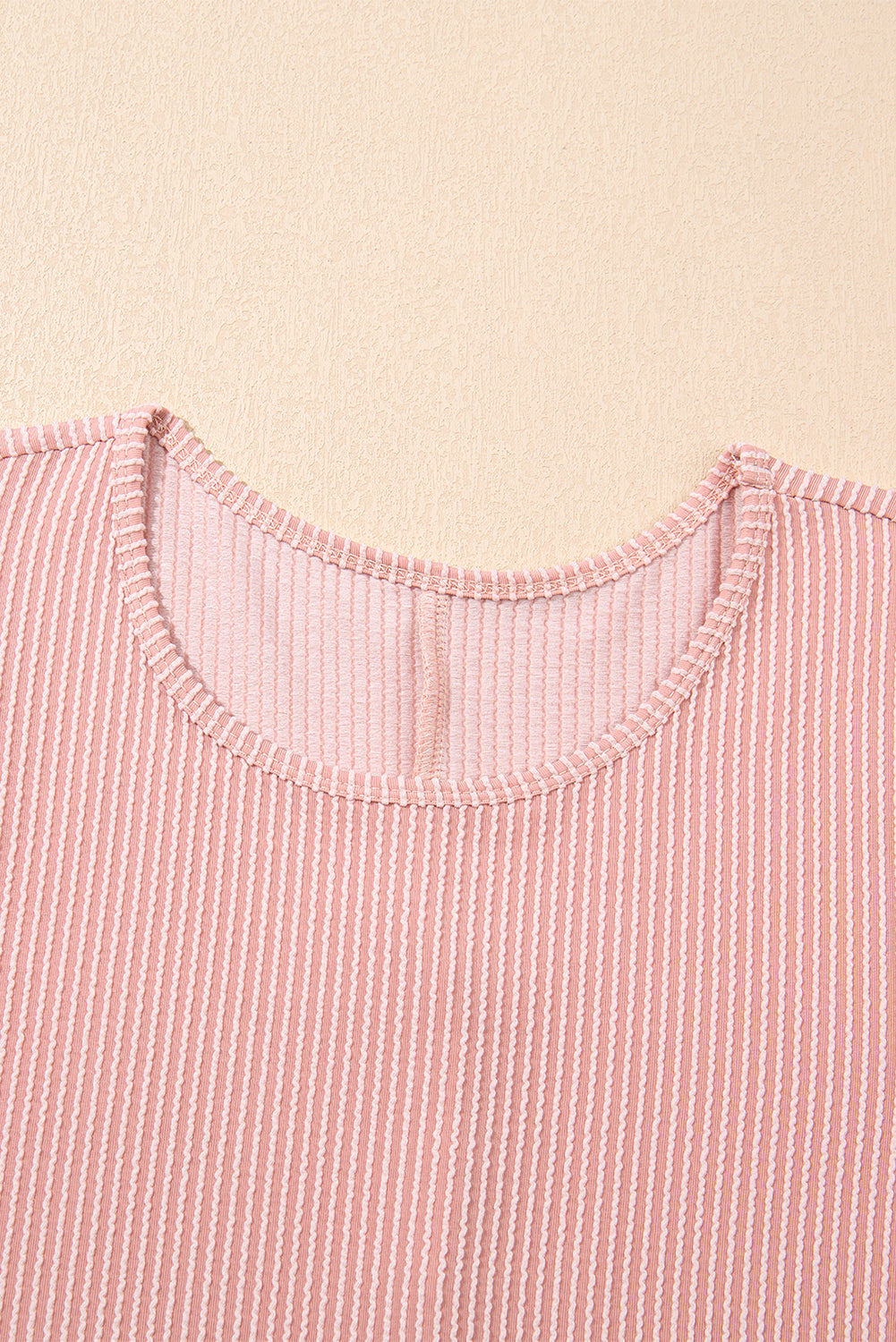 Corded Knit Crew Neck Puff Sleeve Shift Mini Dress - KaleaBoutique.com