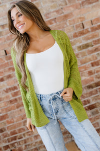 KaleaBoutique Stylish Oversize Crochet Knit Open Cardigan - KaleaBoutique.com