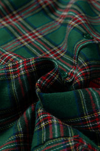 KaleaBoutique Comfortable Plaid Contrast Patched Christmas Holiday Long Sleeve Shirt and Short 2pcs Pajama Set - KaleaBoutique.com