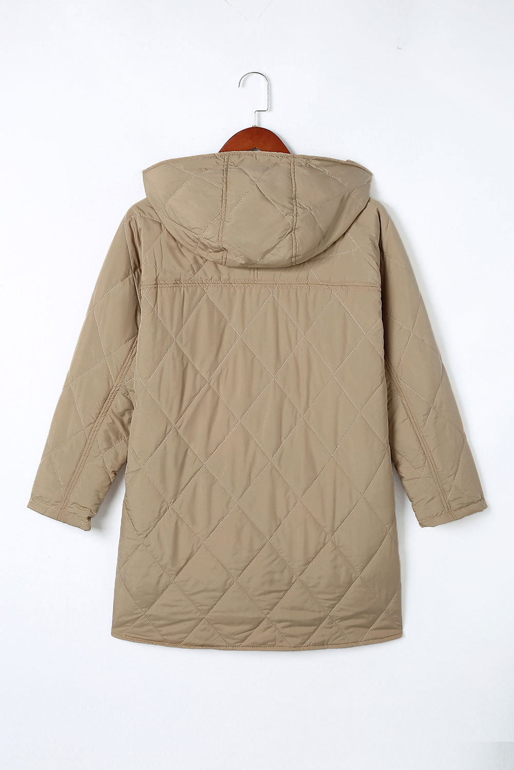 KaleaBoutique Stylish Quilted Snap Button Hooded Puffer Coat - KaleaBoutique.com