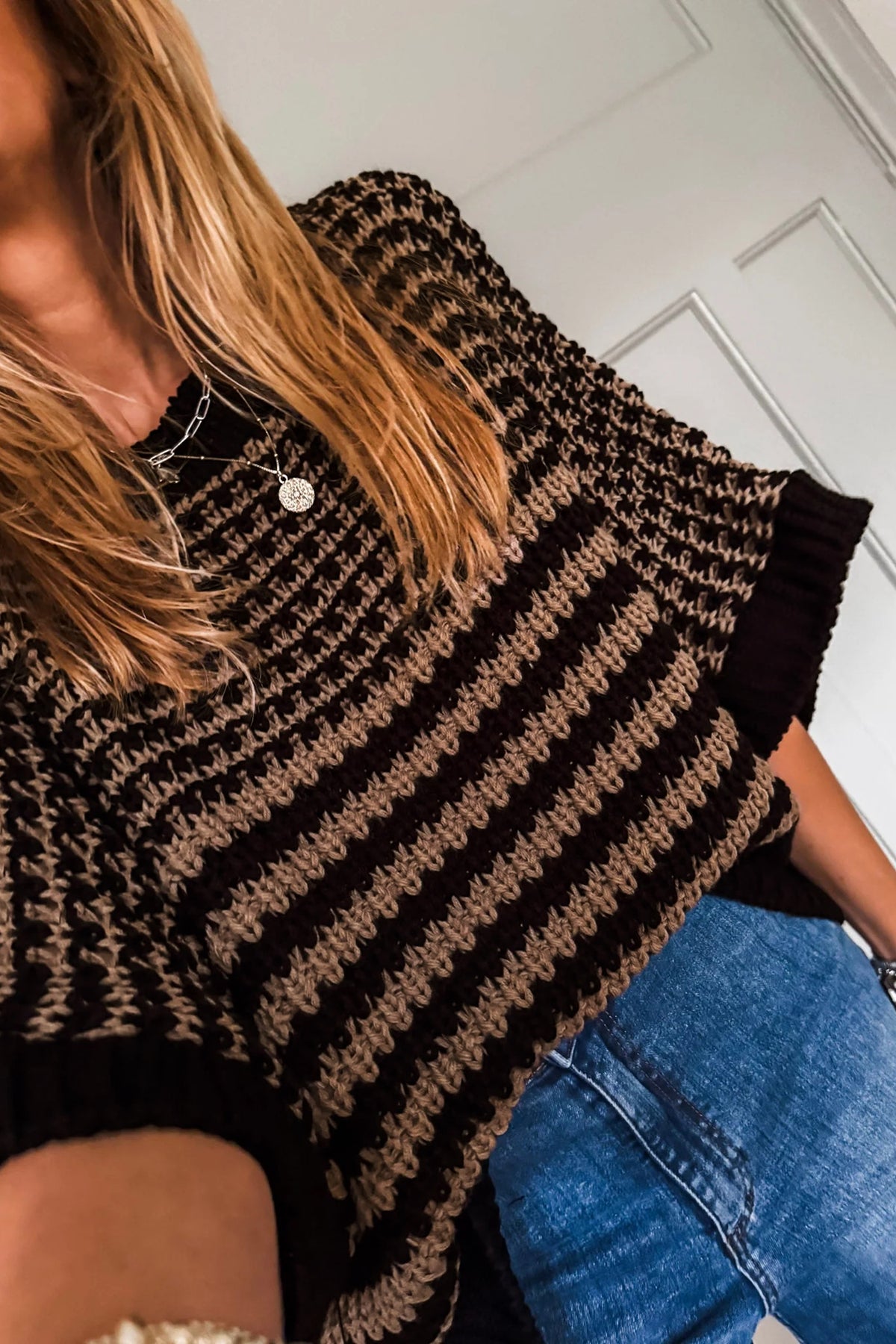 KaleaBoutique Stylish 3/4 Draped Sleeve Slouchy Sweater - KaleaBoutique.com