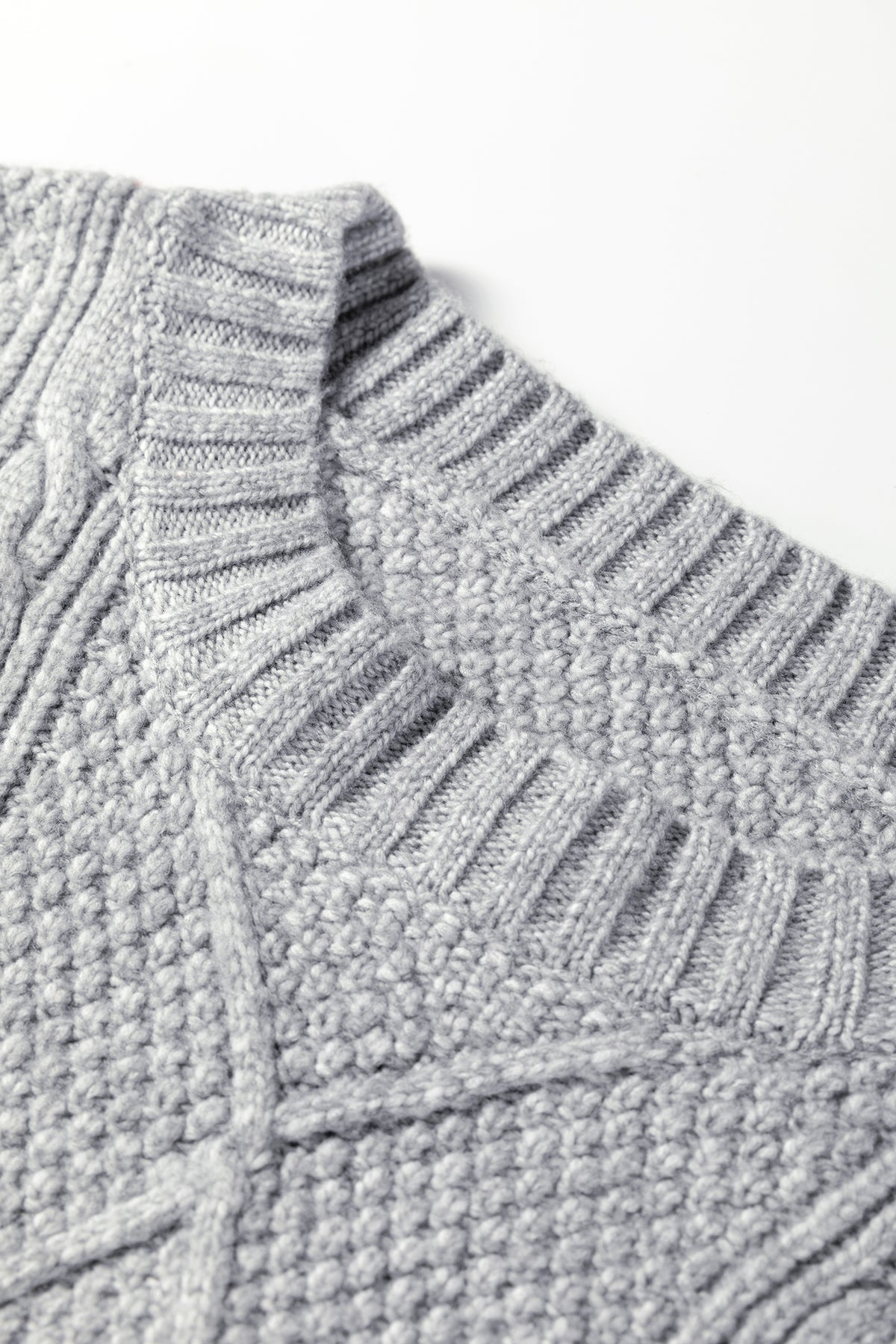 KaleaBoutique Comfortable Cable Knit Drop Shoulder Loose Fit Sweater Dress - KaleaBoutique.com