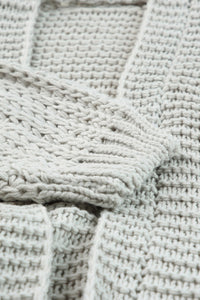 KaleaBoutique Stylish Chunky Oversize Knit Drop Shoulder Puff Sleeve Cardigan - KaleaBoutique.com